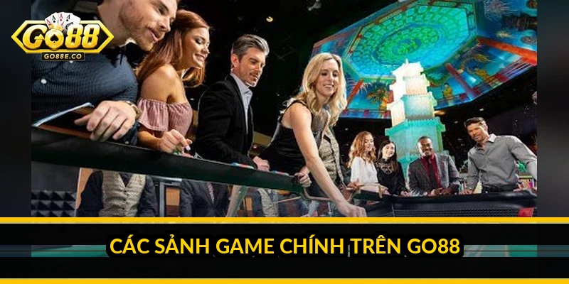 Các sảnh game chính trên Go88